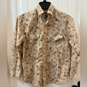 Rock & Roll Denim Boy’s Paisley Snap Front Shirt